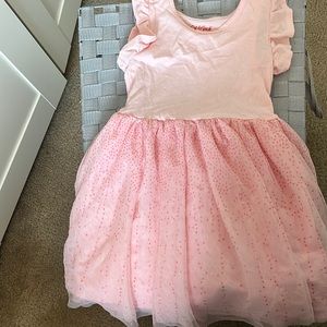 Pink dress with glitter tutu